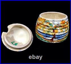 Clarice Cliff Patina Coastal Beehive Honey Pot Art Deco Antique / Bizarre c. 1932