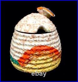 Clarice Cliff Patina Garden Beehive Honey Pot Art Deco Antique / Bizarre c. 1932