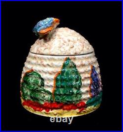 Clarice Cliff Patina Garden Beehive Honey Pot Art Deco Antique / Bizarre c. 1932