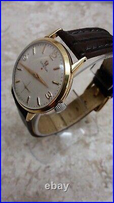 Classic Omega cal 267 Red Star Bee Hive Dial With Golden Hours and Hands