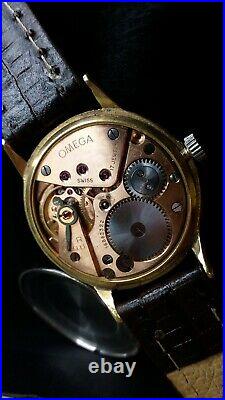 Classic Omega cal 267 Red Star Bee Hive Dial With Golden Hours and Hands