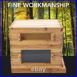 Complete Beehive Kit Wooden Bee Hive Super Box 10 Frame For Beginners