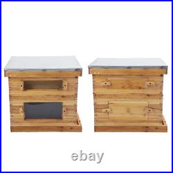 Complete Beehive Kit Wooden Bee Hive Super Box 10 Frame For Beginners