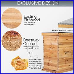 Complete Beekeeping 30 Frame Beehive Box Kit 10 Medium / 20 Deep Langstroth Hive