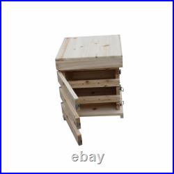 Complete Beekeeping Equipment Fir Wood Hive Box Kit for Bees Starter Beekeepers