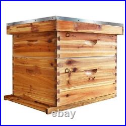 Deep Brood Box, Langstroth Beehive Box Dipped in 100% Beeswax, Bee Hive Deep Box
