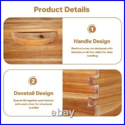 Deep Brood Box, Langstroth Beehive Box Dipped in 100% Beeswax, Bee Hive Deep Box