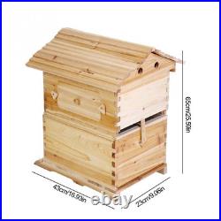 Double Beehive Super Beekeeping Brood House Box For 7 Auto Honey Bee Hive Frame