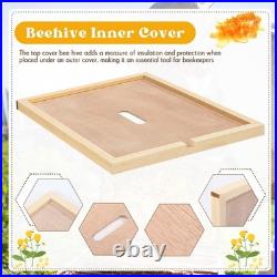Doublefill 6 Pcs Beehive Inner Cover For 10 Frame Hive Cover Feeding Hole