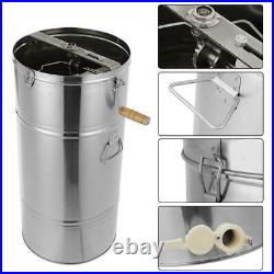 Durable 2 Frame Manual Beehive Honey Extractor Centrifugal Force Stainless Steel