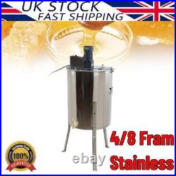 Electrical Honey Extractor 4/8 Frames Stainless Steel HONEY SPINNER Bee Beehive