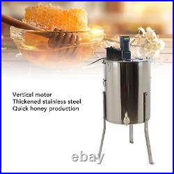 Electrical Honey Extractor 4/8 Frames Stainless Steel HONEY SPINNER Bee Beehive