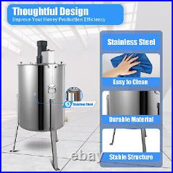 Electrical Honey Extractor 4 Frames Stainless Steel HONEY SPINNER Bee Beehive