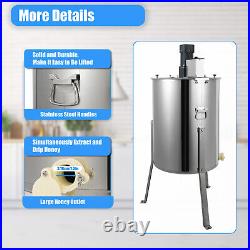 Electrical Honey Extractor 4 Frames Stainless Steel HONEY SPINNER Bee Beehive
