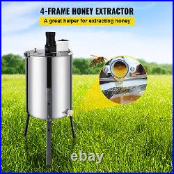Electrical Honey Extractor 4 Stainless Steel Frames HONEY SPINNER Bee Beehive UK