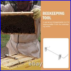 Endurable Metal Beekeeping Frame Holder Bee Hive Storage Stand Silver
