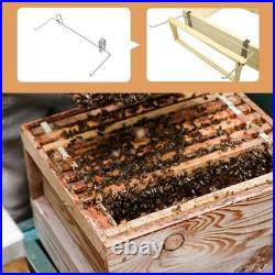 Endurable Metal Beekeeping Frame Holder Bee Hive Storage Stand Silver