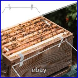 Endurable Metal Beekeeping Frame Holder Bee Hive Storage Stand Silver