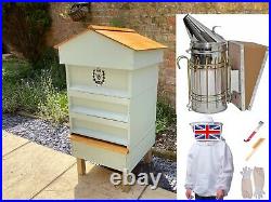 FULL Beginners Kit National Bee Hive Gabled Roof You Just need Bees