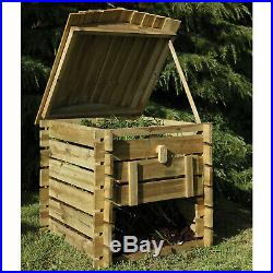 Forest Beehive Composter Garden Recycling Waste Composting Gardening Wooden 250L