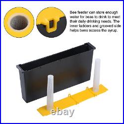 Frame Bee Feeder 6L Beehive Inside Water Drinking Device Tools Black Yellow