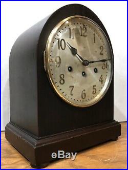 German Junghans Beehive Tombstone Westminster Chime Mantel Bracket Table Clock