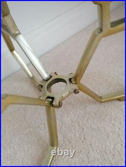 Gold And Glass Side/coffee/end Table, Beehive, Hexagon, RRP £300