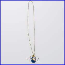 Gold Necklace Tiger's Eye 9carat Yellow Bee Hive Pendant UK Hallmarked New Box