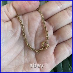 Gold Necklace Tiger's Eye 9carat Yellow Bee Hive Pendant UK Hallmarked New Box