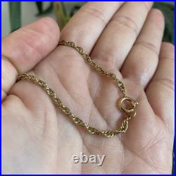 Gold Necklace Tiger's Eye 9carat Yellow Bee Hive Pendant UK Hallmarked New Box