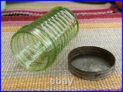 Green Lancaster Depression Glass 6 Beehive Shape Sugar Pourer Shaker Dispenser