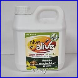 HIVE ALIVE Bee Food Supplement Honey Bee Liquid Feed Enhancer 2L