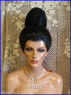 Halloween Special Vegas Girl Wigs Up Do Audrey Hepburn Beehive Sleek Fancy Queen