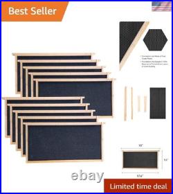 High-Quality 9-1/8-Inch Beehive Frames with Black Beeswax Foundation 10 Pack