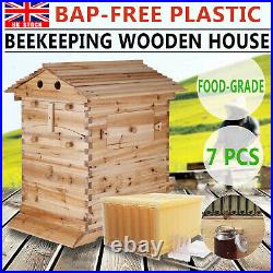 High Quality Beehive Auto Beekeeping Brood House Box or 7pcs Honey Hive Frames