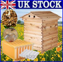 High Quality Fir Beehive Auto Beekeeping Box with 7pcs Hive Frames UK