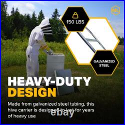 Hive Carrier, Heavy Duty Beehive Lifting Device, Galvanized Steel Tubing, Two-Pe