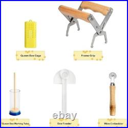 Honey Bee Hive Tools 12 Pieces Bee Hive Starter Kit with Smoker and Tools Sets