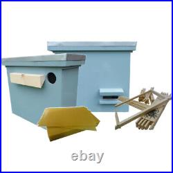 Honey Bee Swarm Trapping Bait Hive with 10 Frames and 25 Wax Sheets