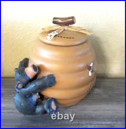 Honour Bear Beehive Honey Canister Set & Cookie Jar & Pitcher