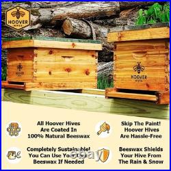 Hoover Hives Complete 10 Frame Beehive Kit Double Wax Dipped Langstroth