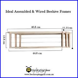 Ideal Assembled & Wired Beehive Frames NZ Pine Save When Buying In Bulk