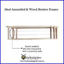 Ideal Assembled & Wired Beehive Frames NZ Pine Save When Buying In Bulk