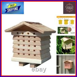 Interactive Solitary Bee Hive FSC-Certified Wooden Pollinator Habitat
