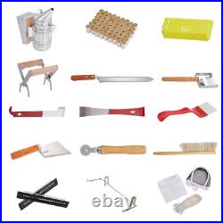 Jumbl 30 Pcs. Beekeeping Starter Set, 10-Frame Sheets White Painted Beehive