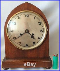 Kienzle Mantel Clock Beehive Rare Antique 8 Day Pendulum Gong Strike Big 33cms