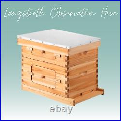 Langstroth 10 Frame Observation Hive Beekeeping