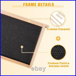 Langstroth Bee Hive Kit 8 Frame Unassembled with Beeswax Coated Frames