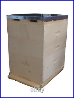 Langstroth Beehive 10 Frame brood + 2 supers with frames Varroa floor European