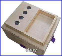 Langstroth Beehive 4 Section Breeding Hive Assembled with frames and Feeder